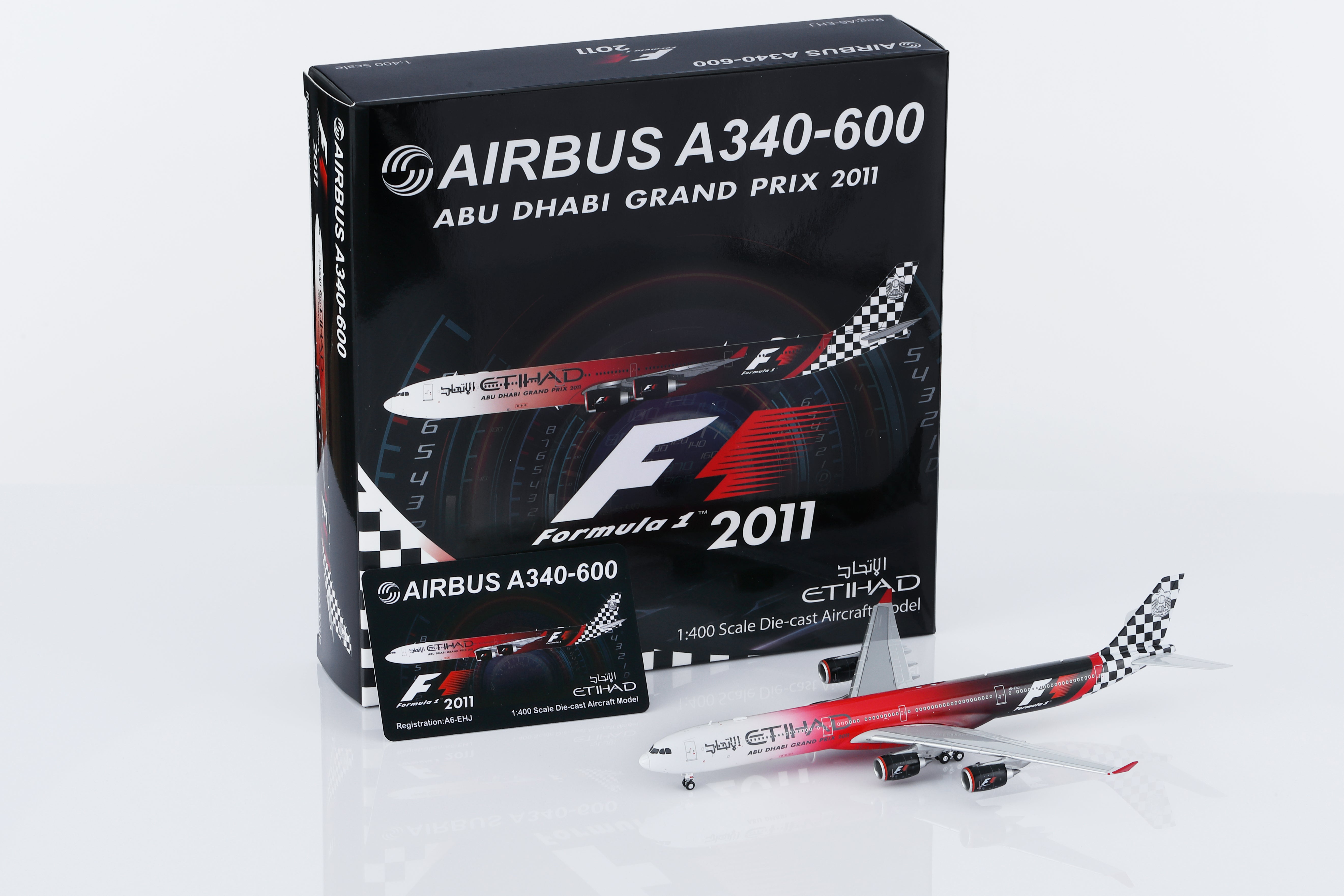 1/400 Etihad Airways A340-642 A6-EHJ "Abu Dhabi GP 2011" HY346095 - cover